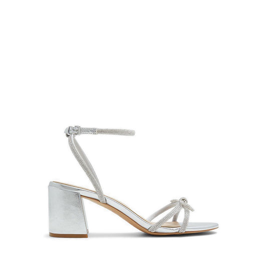 Bouclette Women's Strappy Heeled Sandals - Silver