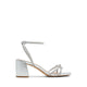 Bouclette Women's Strappy Heeled Sandals - Silver