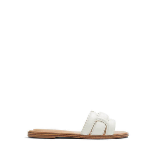 Elenaa Women Slide Sandal - White-Bone
