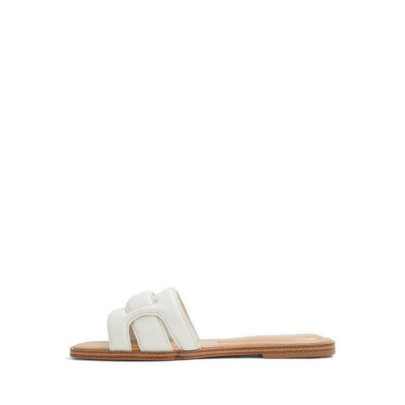 Elenaa Women Slide Sandal - White-Bone