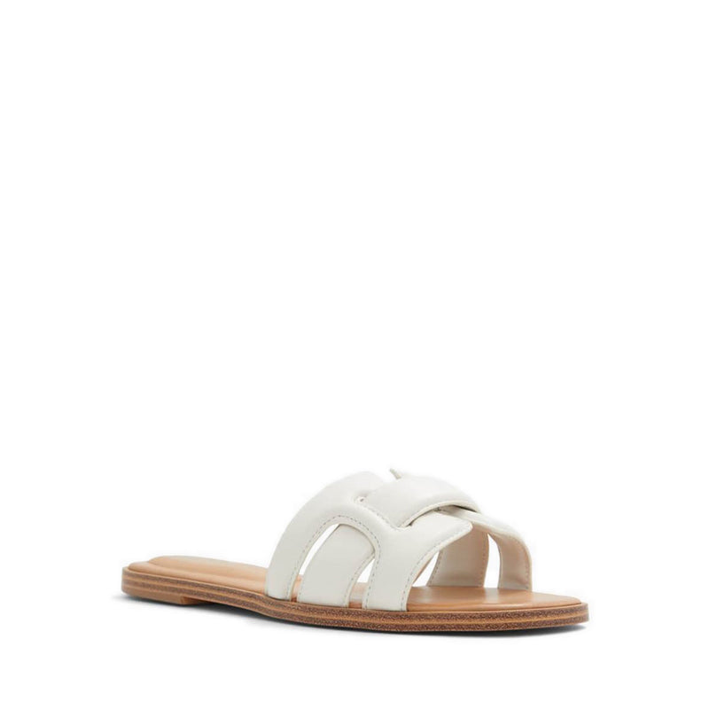 Elenaa Women Slide Sandal - White-Bone
