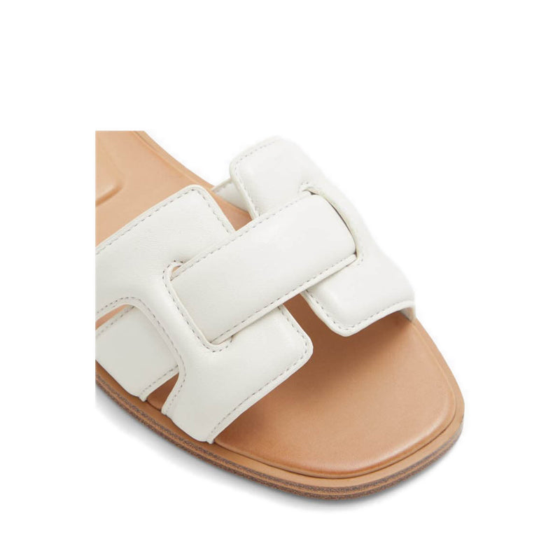 ALDO Elenaa Women Slide Sandal - White-Bone