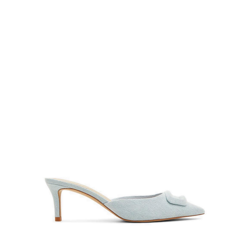 Louisette Women's Heeled Mule - Light Blue
