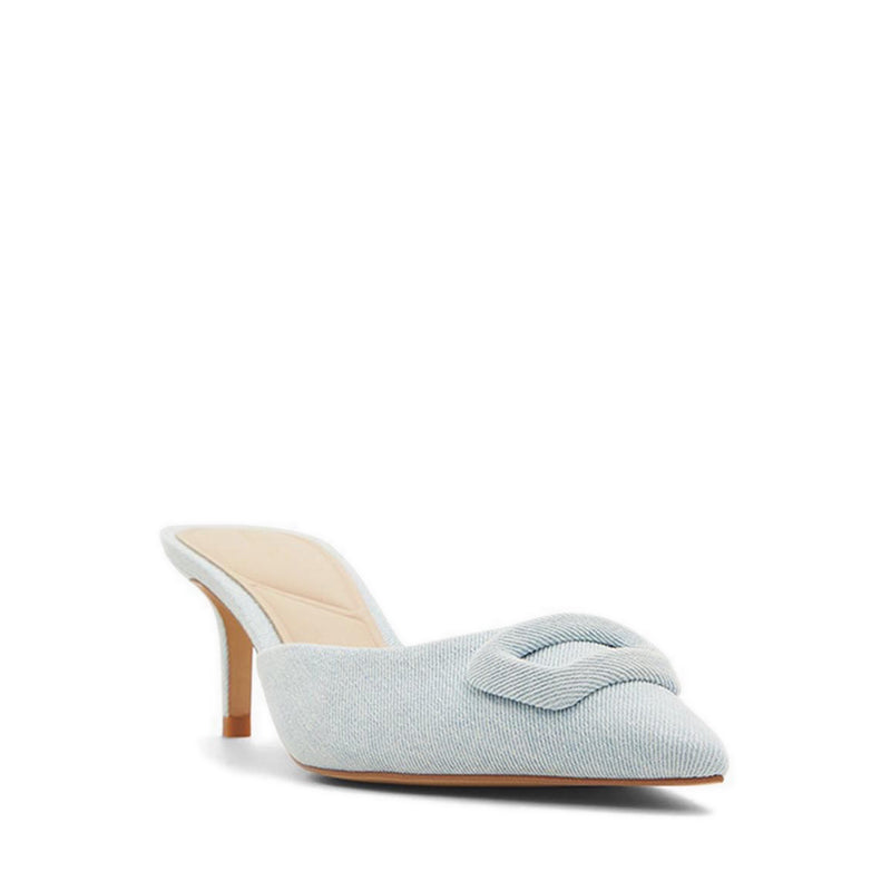 Louisette Women's Heeled Mule - Light Blue