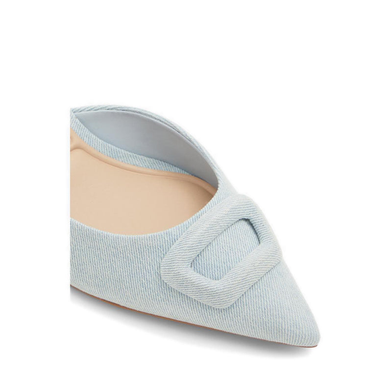 Louisette Women's Heeled Mule - Light Blue