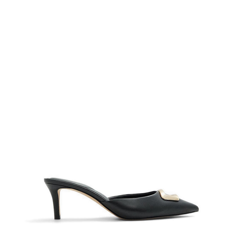 Louisette Women's Heeled Mule - Black