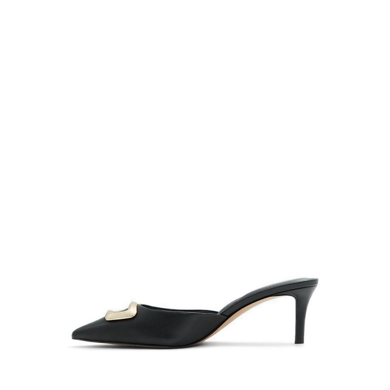Louisette Women's Heeled Mule - Black