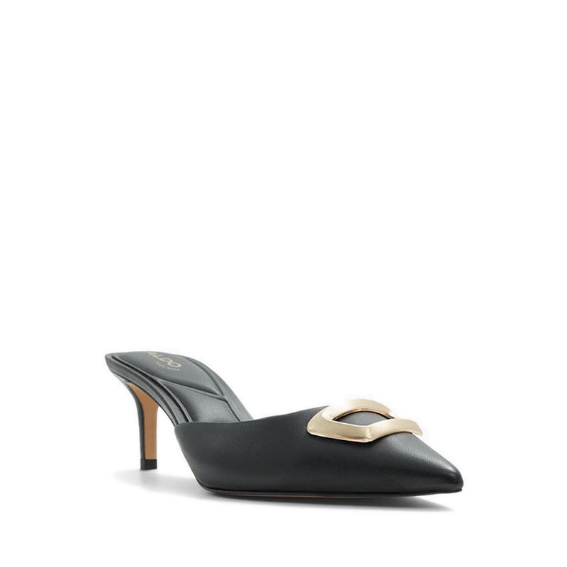 Louisette Women's Heeled Mule - Black