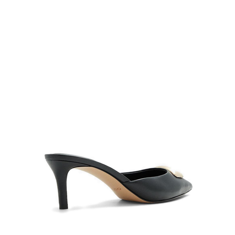 Louisette Women's Heeled Mule - Black