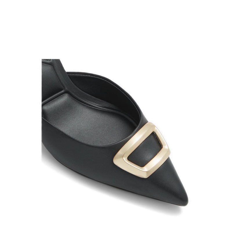 Louisette Women's Heeled Mule - Black