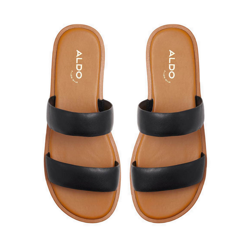 Krios Women's Flat Sandals - Black