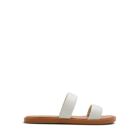 Krios Women Flat Sandal - White-Bone