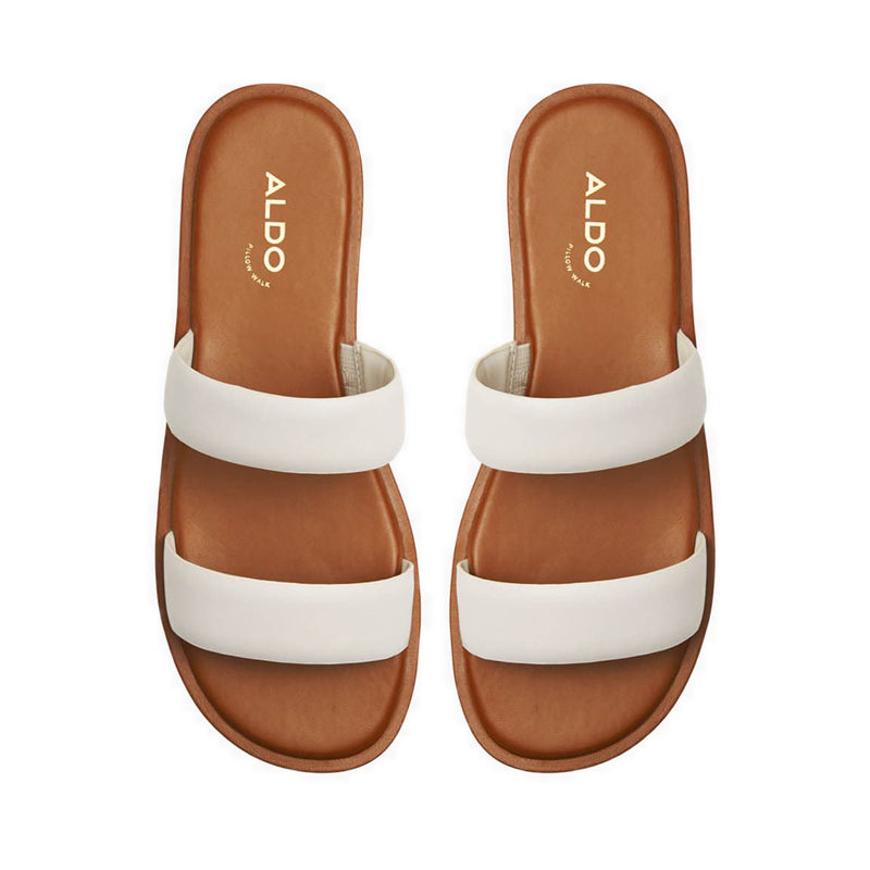 Krios Women Flat Sandal - White-Bone