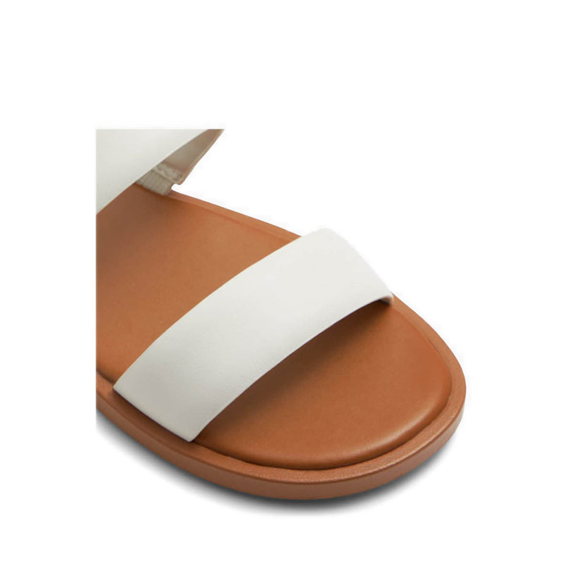Krios Women Flat Sandal - White-Bone
