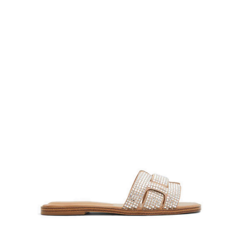 Elenaa Women's Flat Sandals - Cream