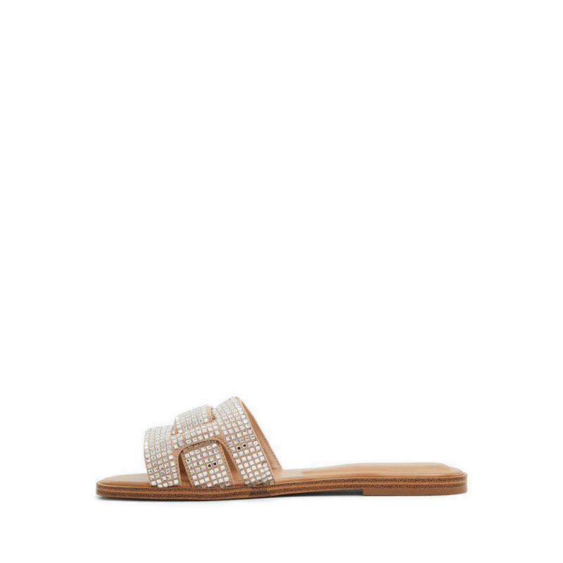 Elenaa Women's Flat Sandals - Cream