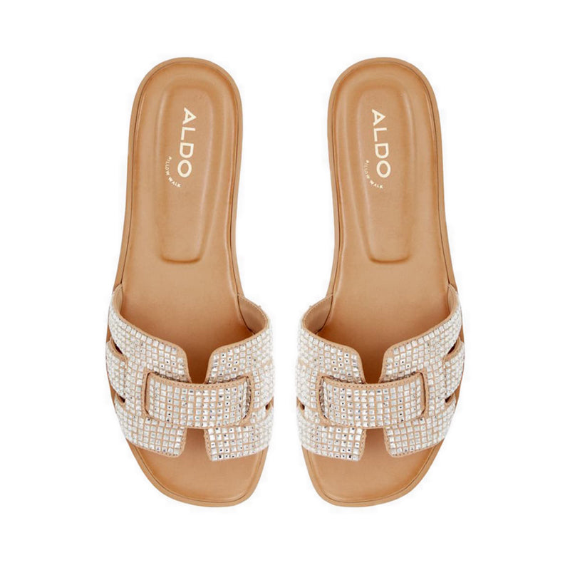 Elenaa Women's Flat Sandals - Cream