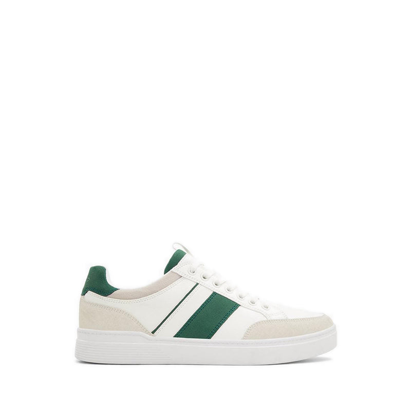 Elio Men's Low Top Sneakers - White-Green