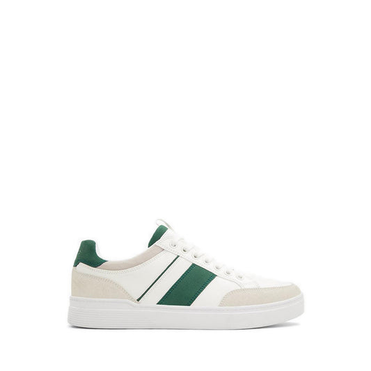 Elio Men's Low Top Sneakers - White-Green