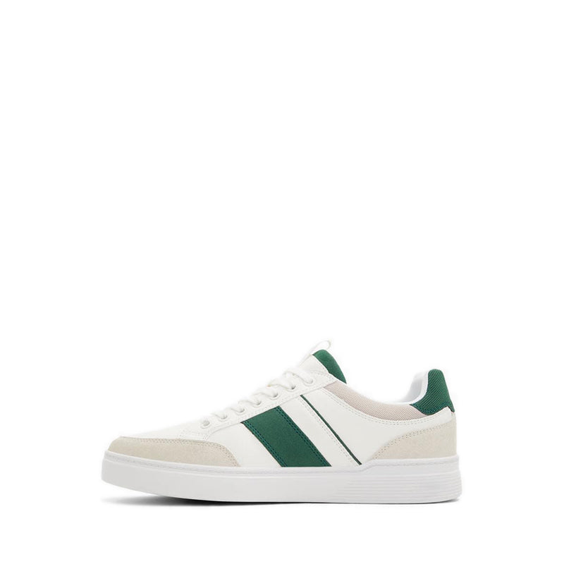 Elio Men's Low Top Sneakers - White-Green