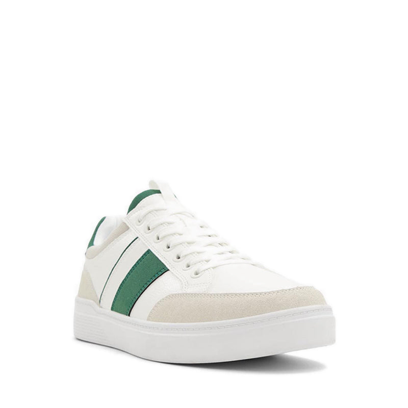 Elio Men's Low Top Sneakers - White-Green