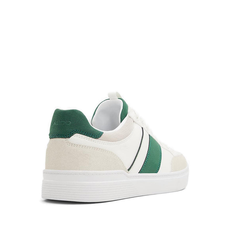 Elio Men's Low Top Sneakers - White-Green