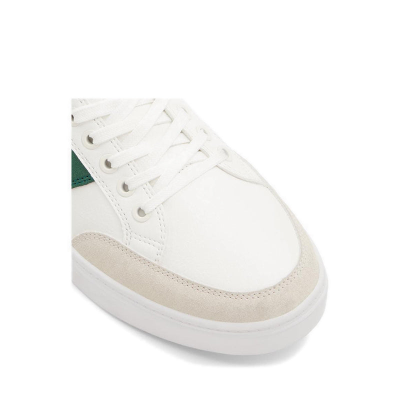 Elio Men's Low Top Sneakers - White-Green