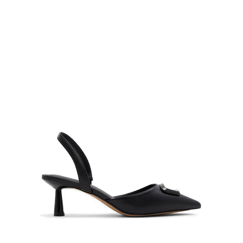 Giocante Women's Sling Back Heeled Shoes - Black