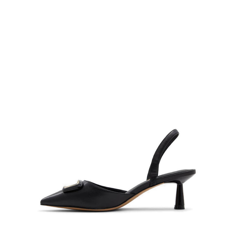 Giocante Women's Sling Back Heeled Shoes - Black
