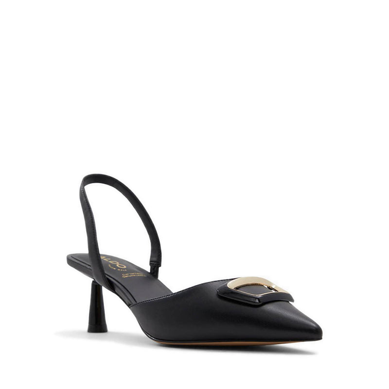 Giocante Women's Sling Back Heeled Shoes - Black