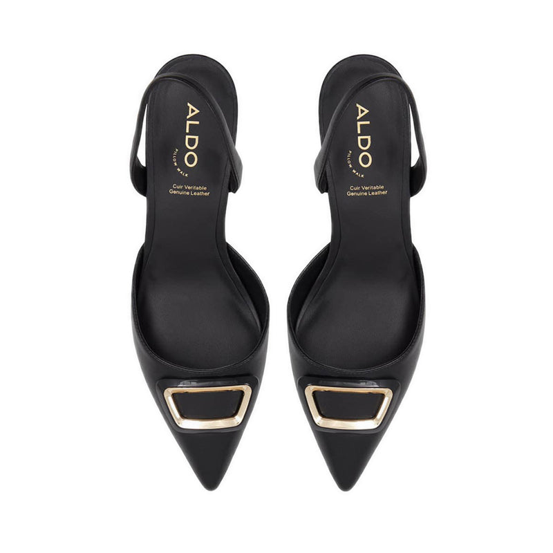 Giocante Women's Sling Back Heeled Shoes - Black