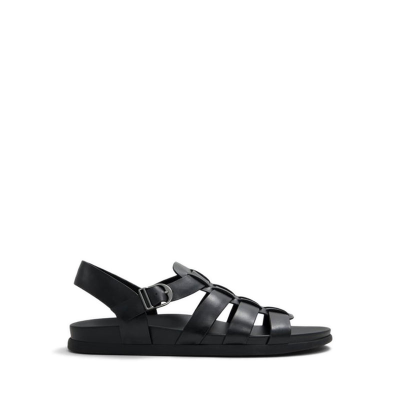 Canal Men's Flat Sandals - Black