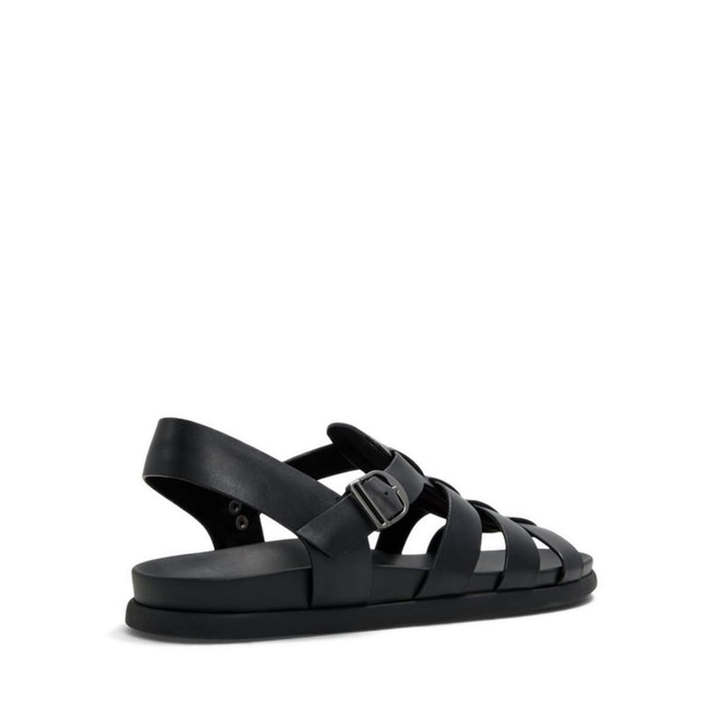 Canal Men's Flat Sandals - Black