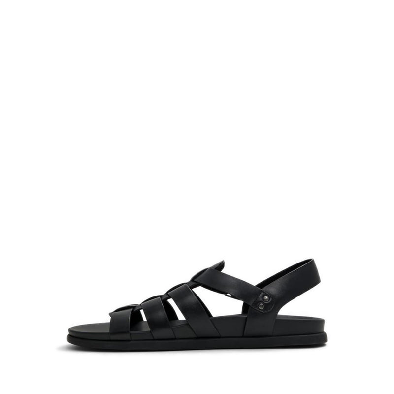 Canal Men's Flat Sandals - Black