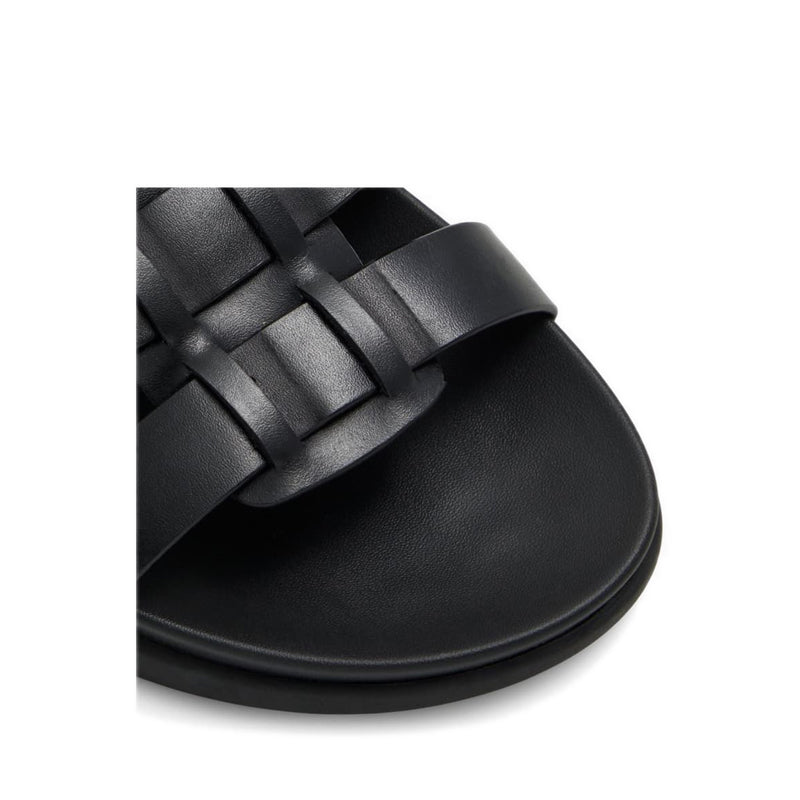 Canal Men's Flat Sandals - Black