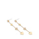 Lucye Women's Drop Earrings - Gold-Clear Multi
