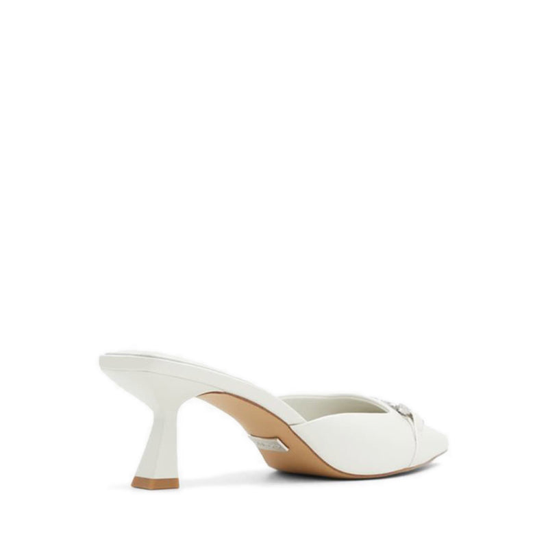 Primavera Women's Heeled Mules - White/Bone