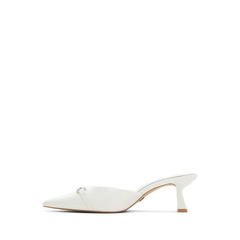 Primavera Women's Heeled Mules - White/Bone