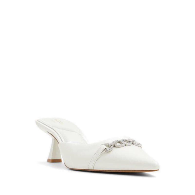 Primavera Women's Heeled Mules - White/Bone