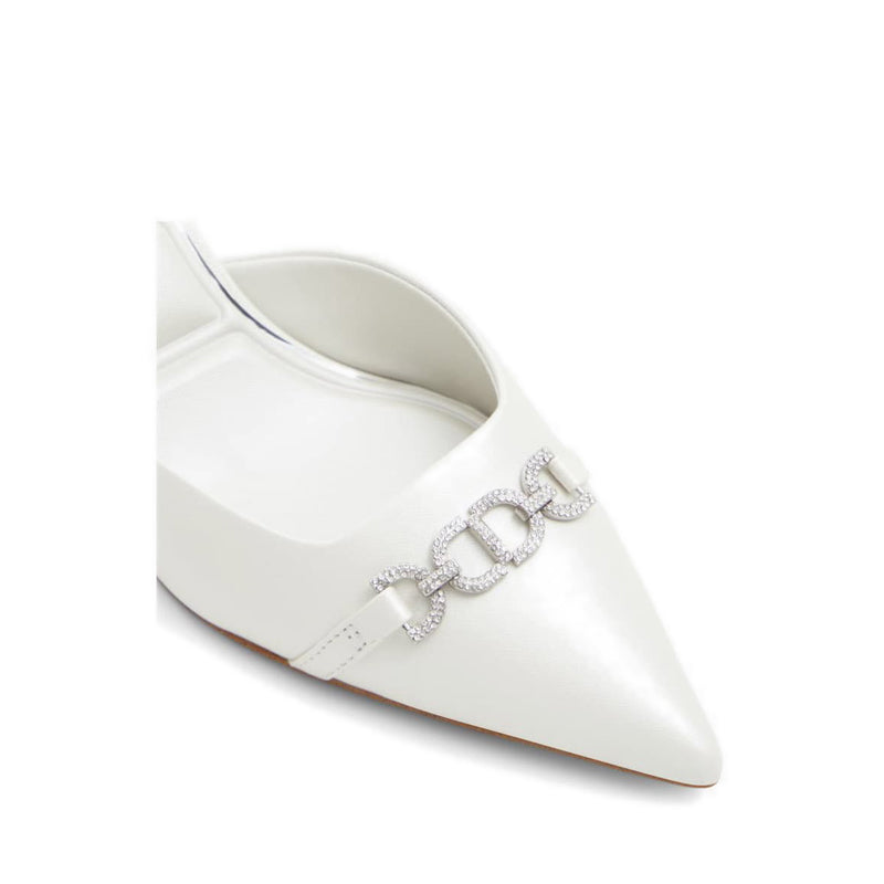 Primavera Women's Heeled Mules - White/Bone