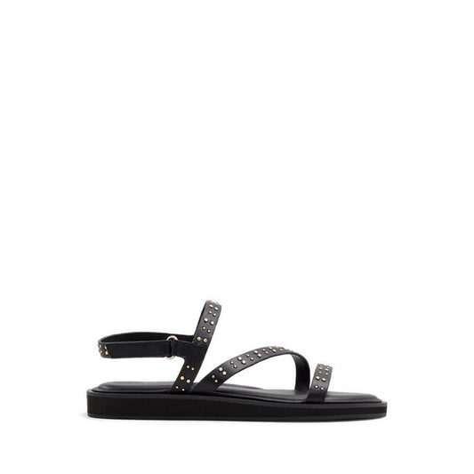 Nydalinwan Women's Strappy Flat Sandals - Black