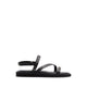 Nydalinwan Women's Strappy Flat Sandals - Black