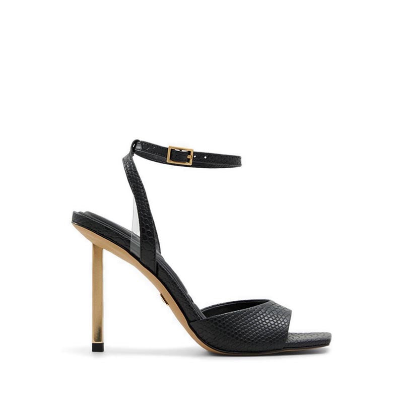 Lettie Women's Strappy Heeled Sandals - Black