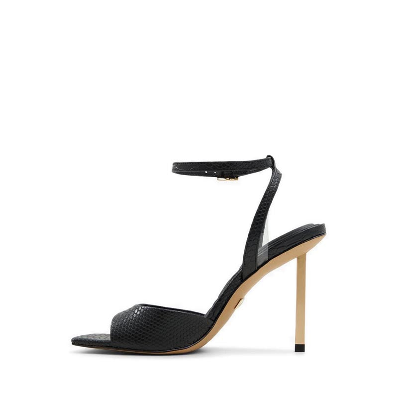 Lettie Women's Strappy Heeled Sandals - Black