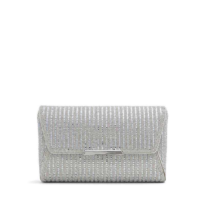 Rania Women's Clutch - Silver