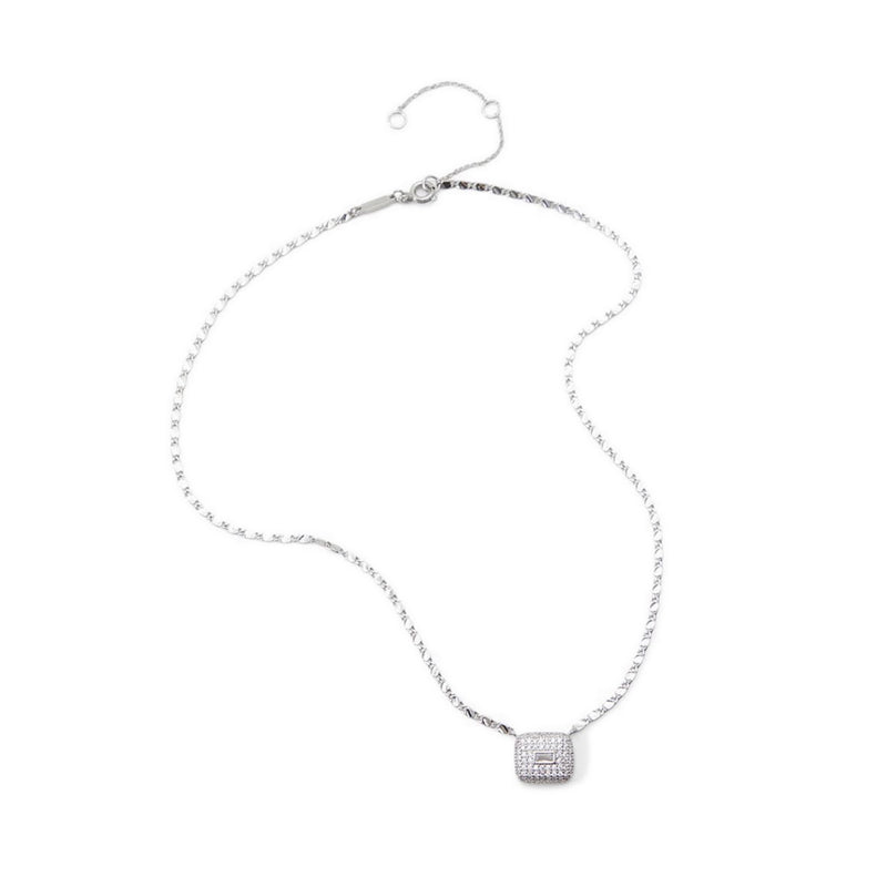 Belcheri Women's Pendant Necklace - Silver-Clear Multi