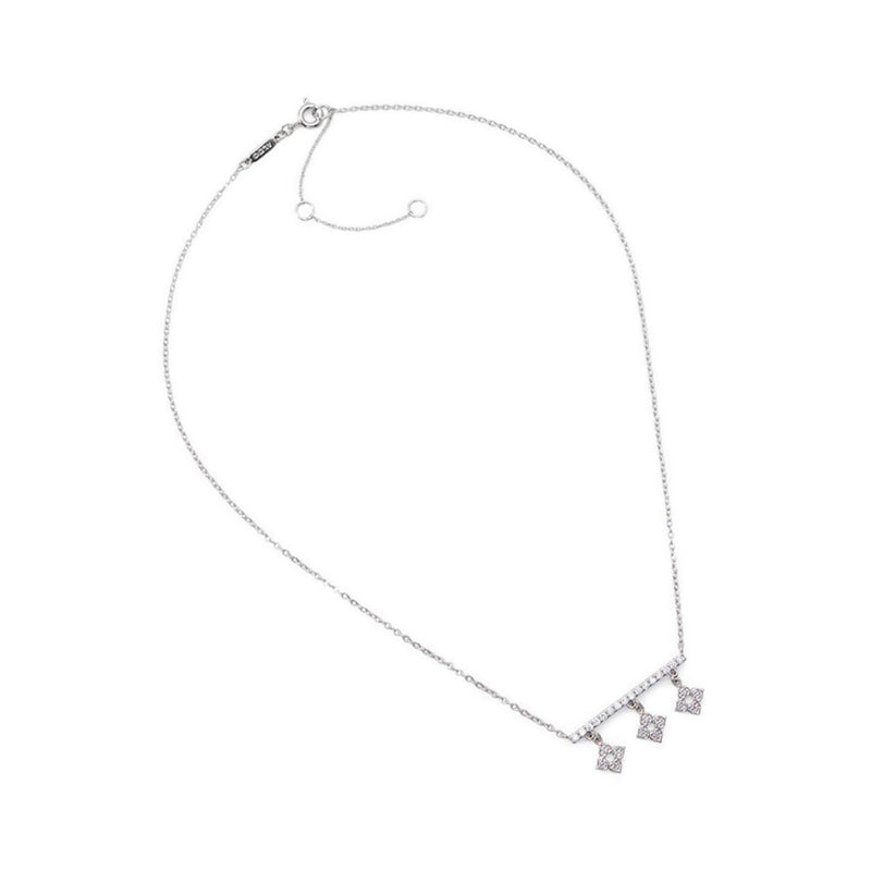 Fontayne Women's Necklace - Silver-Clear Multi