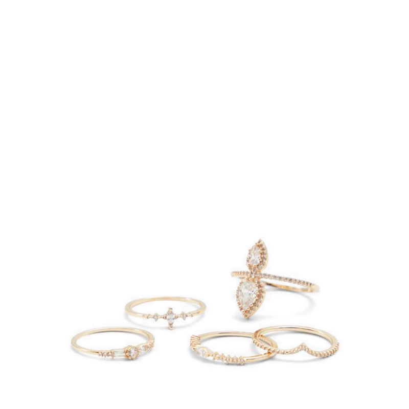 Preanad Ring - Gold/Clear Mult