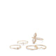 Preanad Ring - Gold/Clear Mult