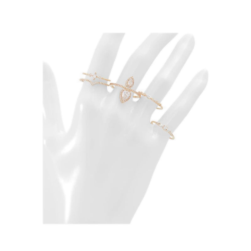 Preanad Ring - Gold/Clear Mult